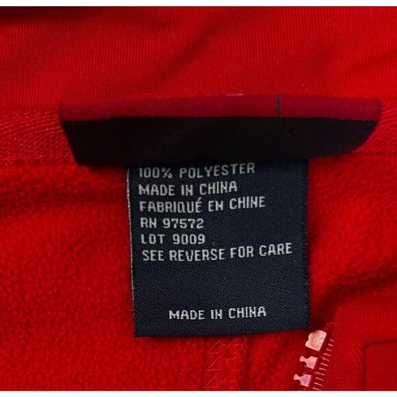 NASCAR on FOX Full Zipper Fleece Lined Polyester Jacket Red Men's Size XL - Picture 12 of 12